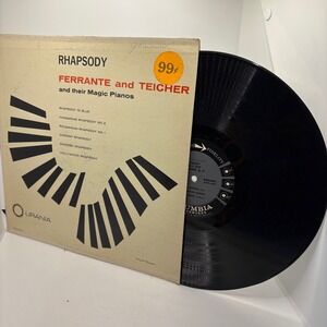 URANIA Rhapsody Ferrante and Teicher Magic‎ Pianos Vinyl Record LP UR 8011